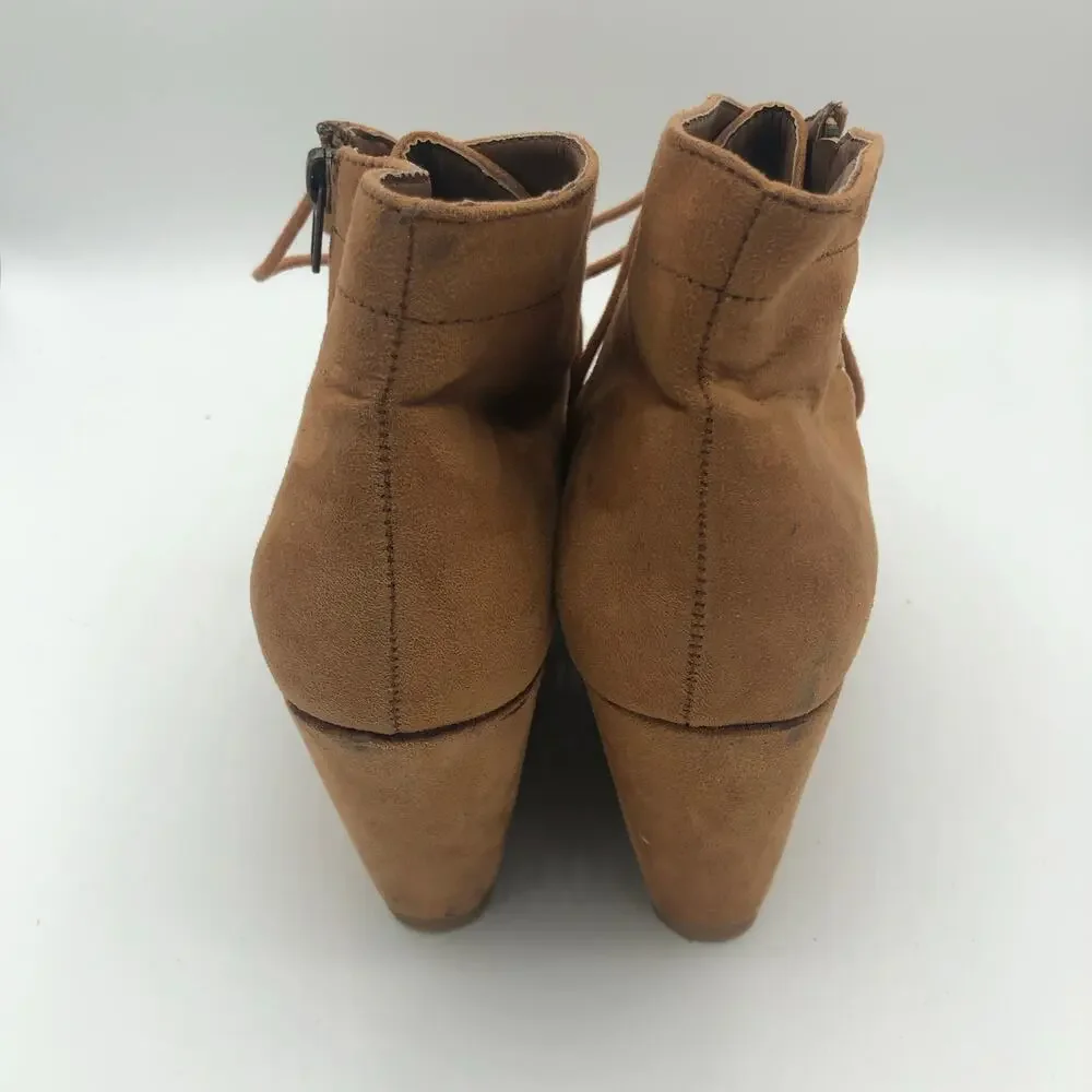ShoeDazzle Nivera Platform Wedge Booties | Women's Size 6.5